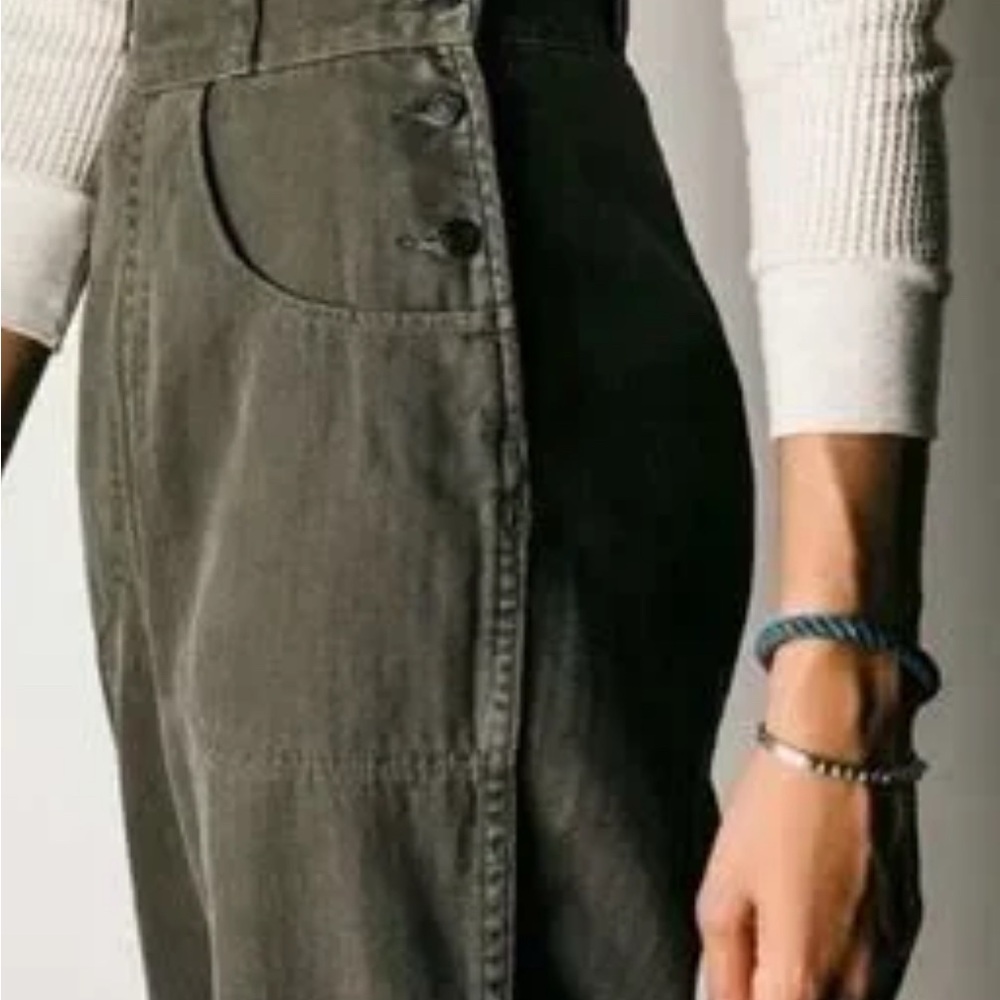 imogene + willie Liza Olive Green Herringbone pants, size 26